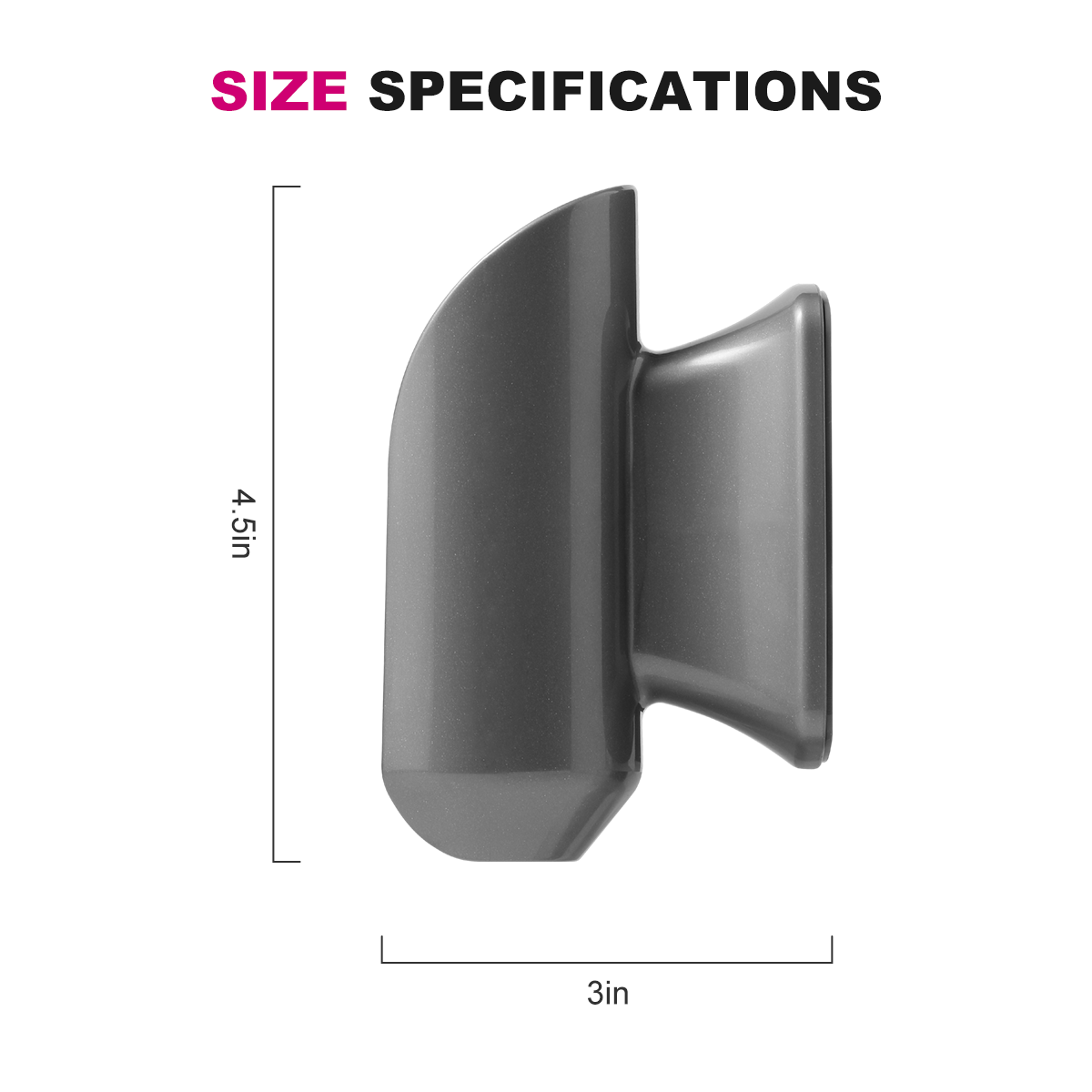  size specifications of Wall Mount Holder for Dyson Airwrap Styler