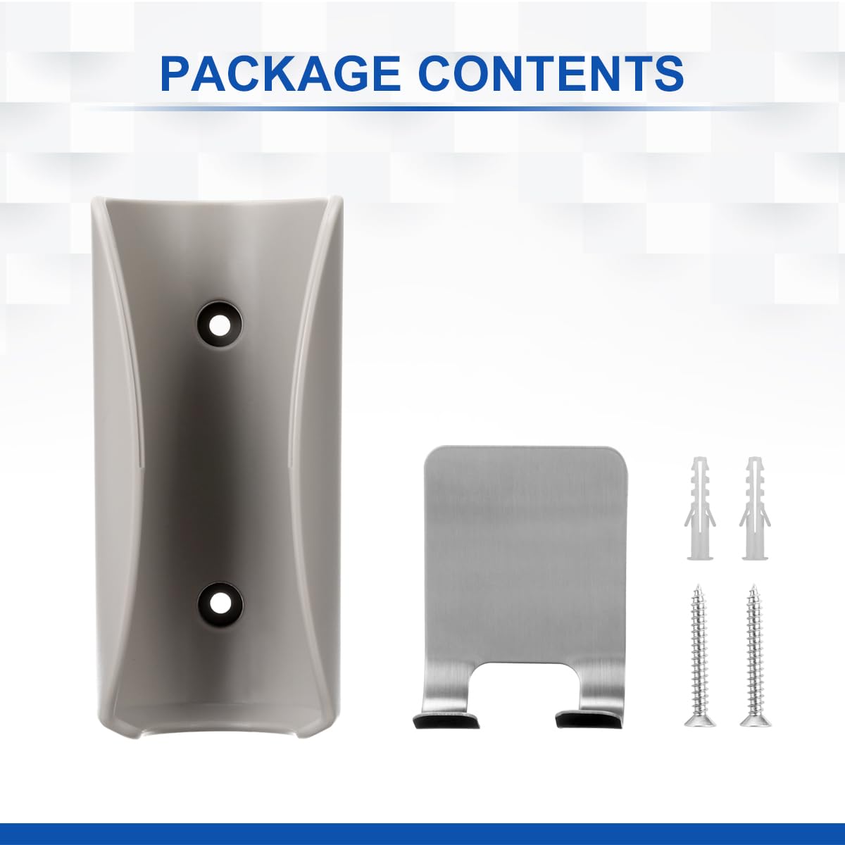 LANMU Hair Dryer Wall Mount Holder package contents