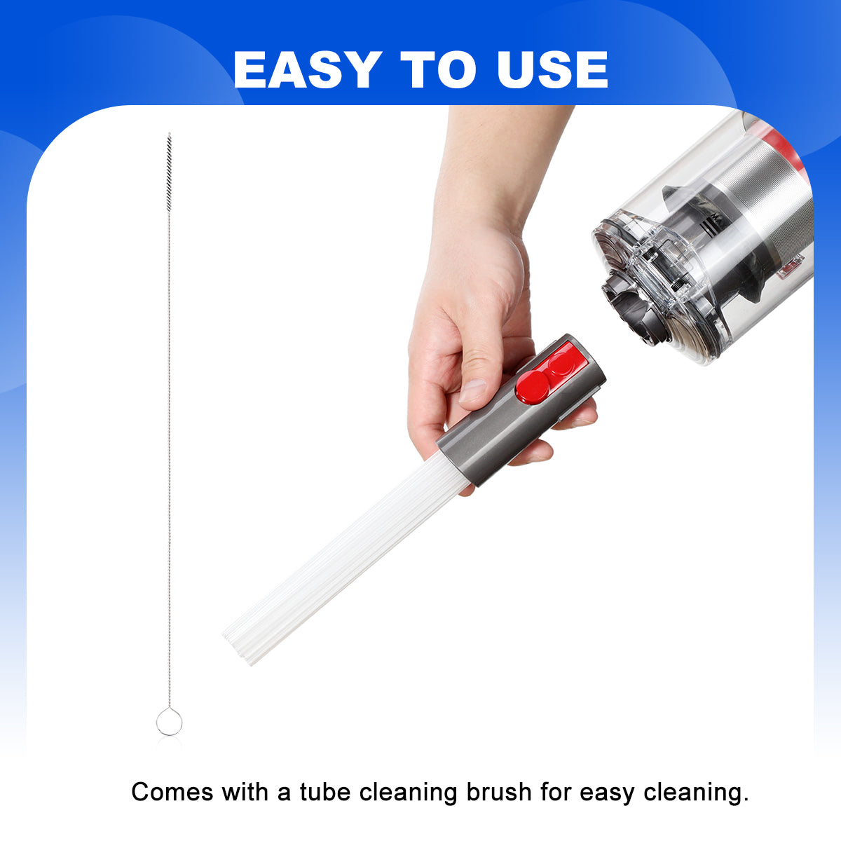 come with a tube cleaning brush for easy cleaning