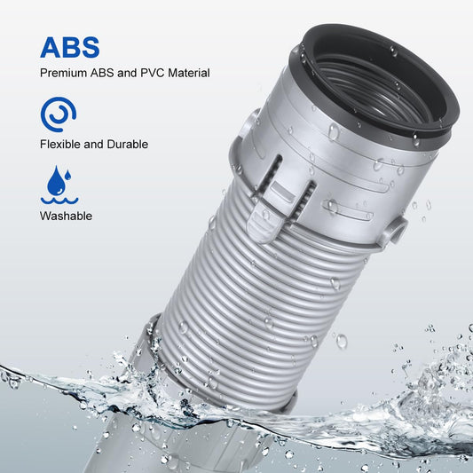  Made of premium ABS and PVC, the replacement part vacuum hose can be washable, ensuring long life.