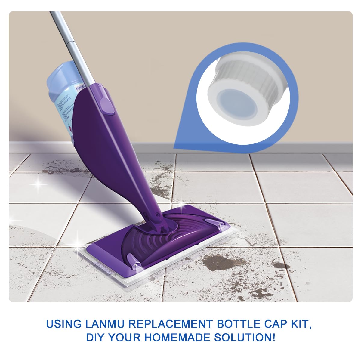 using lanmu replacement bottle cap kit, diy your honmade solution