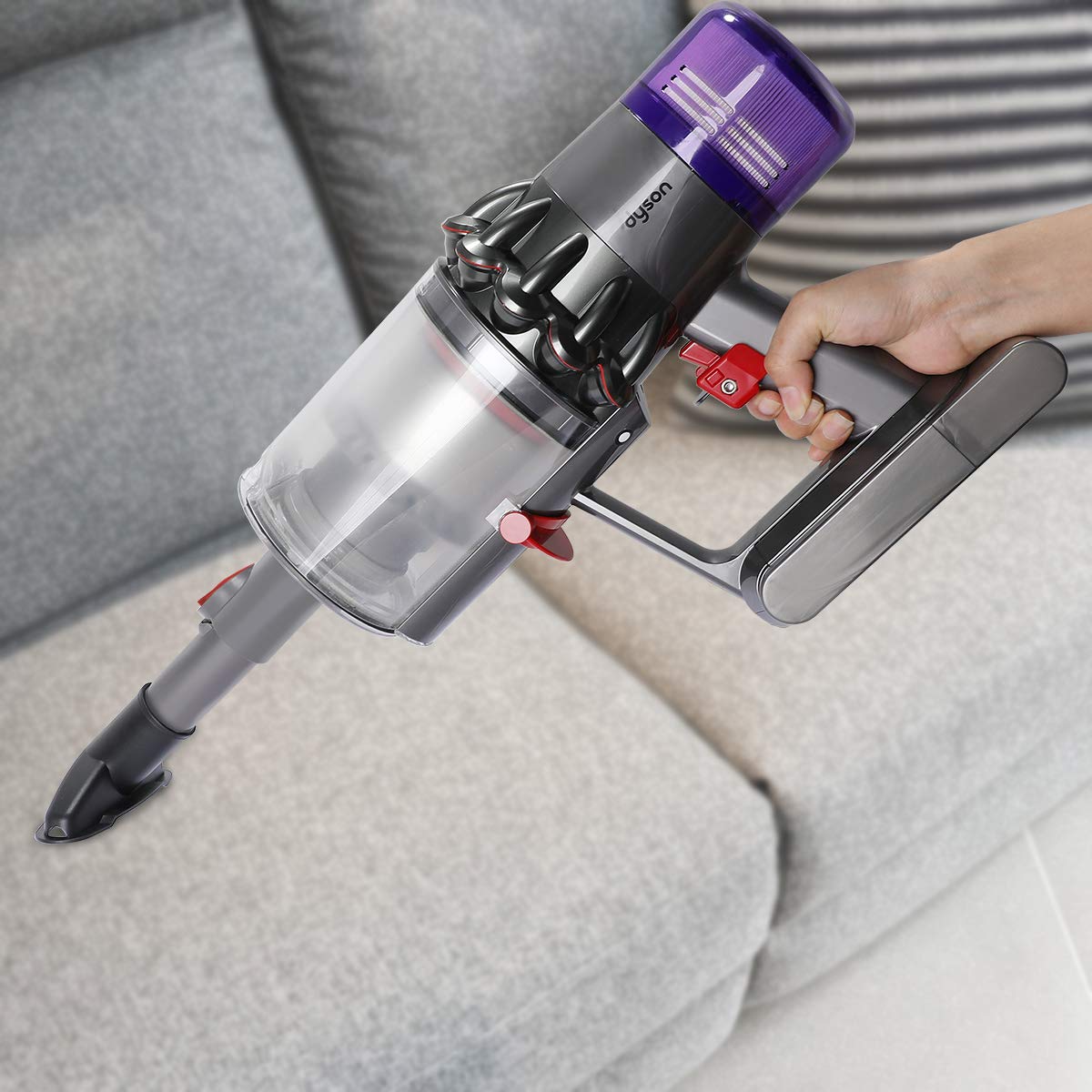 The Attachment Adapter is easy to mount on and take down by pressing the button, perfectly matches 1 1/4-inch universal attachment heads, such as horse hair brushes, hardwood floor heads, etc